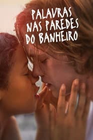 Pôster de Palavras nas Paredes do Banheiro
